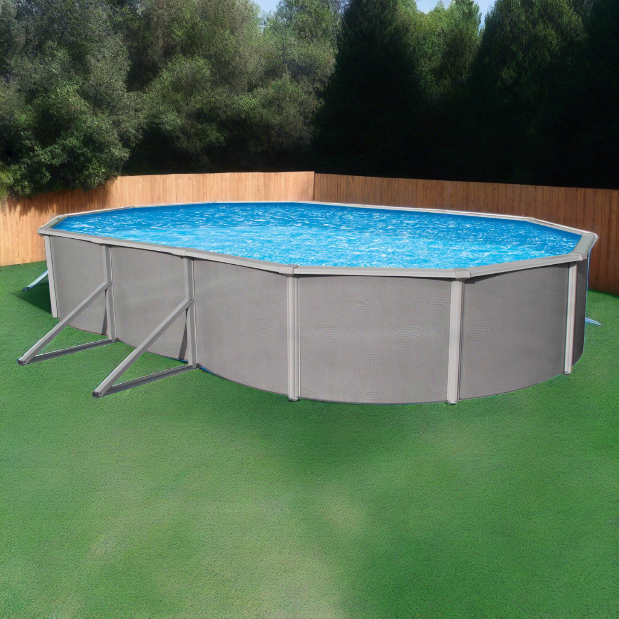 Blue Wave BELIZE 18' x 33' Oval Steel Wall Above Ground Pool - 52" Depth