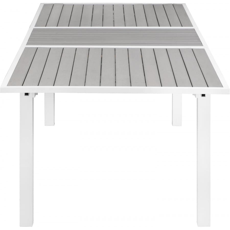 Meridian Furniture Nizuc Outdoor Patio Extendable Dining Table - Grey - Outdoor Furniture