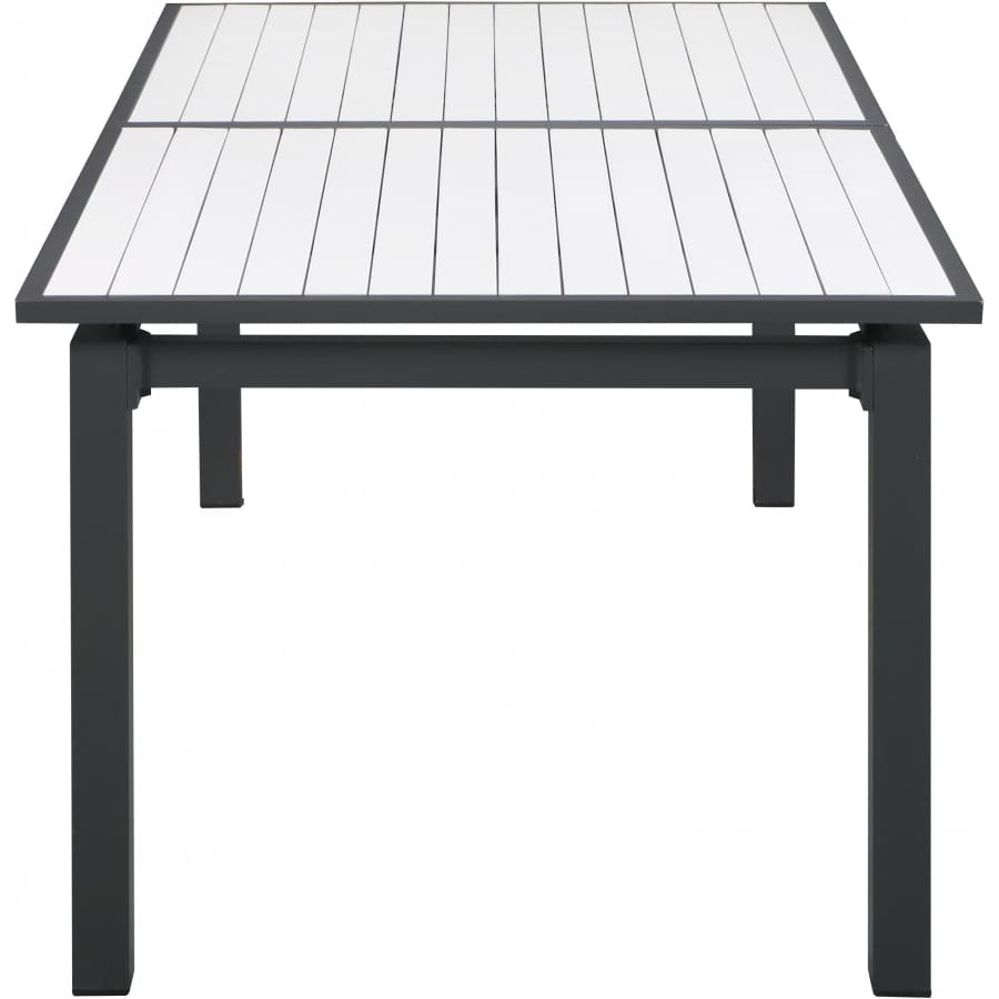 Meridian Furniture Nizuc Outdoor Patio Extendable Dining Table - White - Outdoor Furniture
