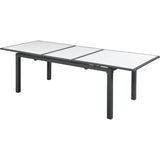 Meridian Furniture Nizuc Outdoor Patio Extendable Dining Table - White - Outdoor Furniture