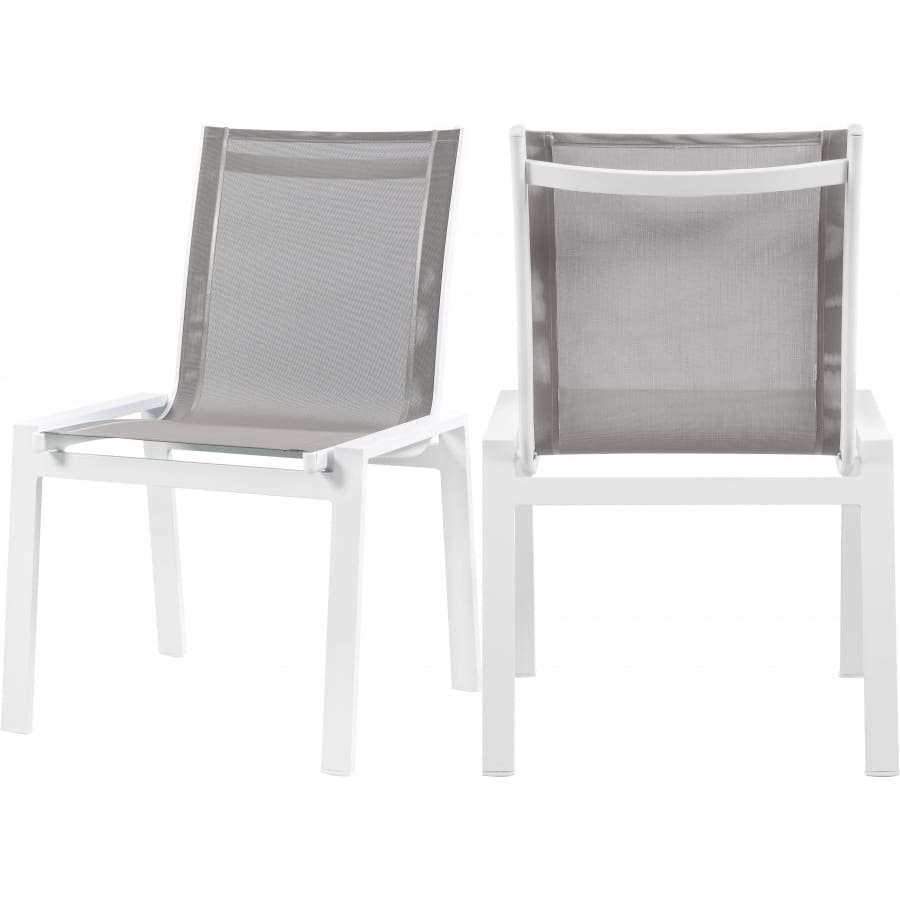 Meridian Furniture Nizuc Outdoor Patio Dining Chair 368-C - Grey - Dining Chairs