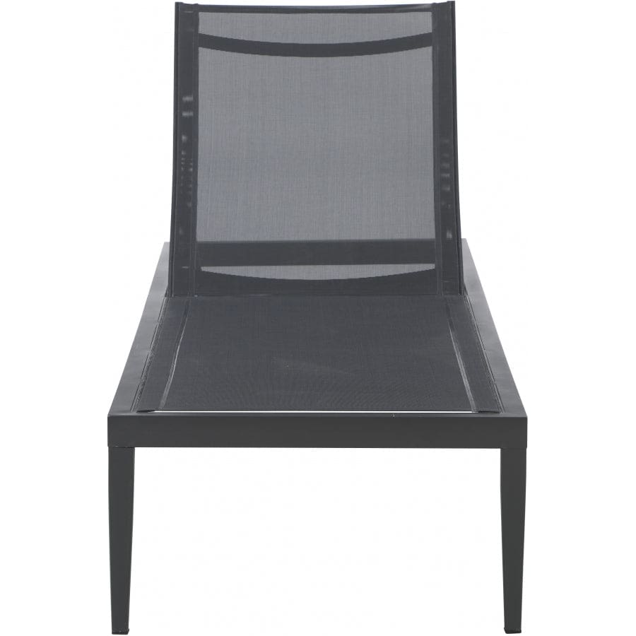 Meridian Furniture Nizuc Outdoor Patio Adjustable Sun Chaise Lounge Chair - Grey Frame - Outdoor Furniture
