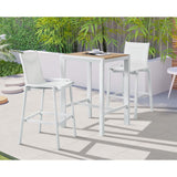 Meridian Furniture Nizuc Outdoor Patio Aluminum Bar Table 377-T - Outdoor Furniture