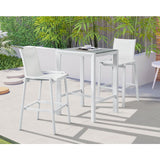 Meridian Furniture Nizuc Outdoor Patio Aluminum Bar Table 379-T - Outdoor Furniture