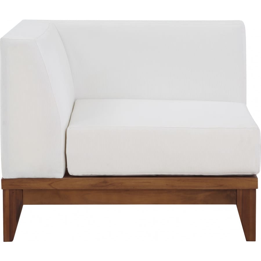 Meridian Furniture Rio Outdoor Off White Waterproof Modular Corner Chair - Outdoor Furniture