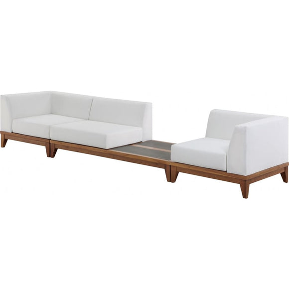 Meridian Furniture Rio Outdoor Off White Waterproof Modular Sofa S125 - Outdoor Furniture