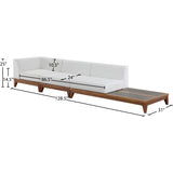 Meridian Furniture Rio Outdoor Off White Waterproof Modular Sofa S128 - Outdoor Furniture