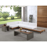 Meridian Furniture Rio Outdoor Off White Waterproof Modular Sectional 4A - Outdoor Furniture