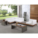 Meridian Furniture Rio Outdoor Off White Waterproof Modular Sectional 4C - Outdoor Furniture