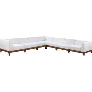 Meridian Furniture Rio Outdoor Off White Waterproof Modular Sectional 7A - Outdoor Furniture