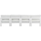 Meridian Furniture Nizuc Outdoor Patio White Aluminum Modular Sofa S120B - Outdoor Furniture