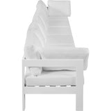 Meridian Furniture Nizuc Outdoor Patio White Aluminum Modular Sofa S180A - Outdoor Furniture