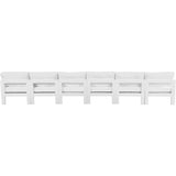 Meridian Furniture Nizuc Outdoor Patio White Aluminum Modular Sofa S180B - Outdoor Furniture