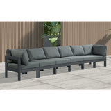 Meridian Furniture Nizuc Outdoor Patio Grey Aluminum Modular Sofa S180A - Outdoor Furniture
