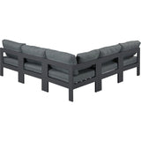 Meridian Furniture Nizuc Outdoor Patio Aluminum Modular Sectional 5A - Outdoor Furniture
