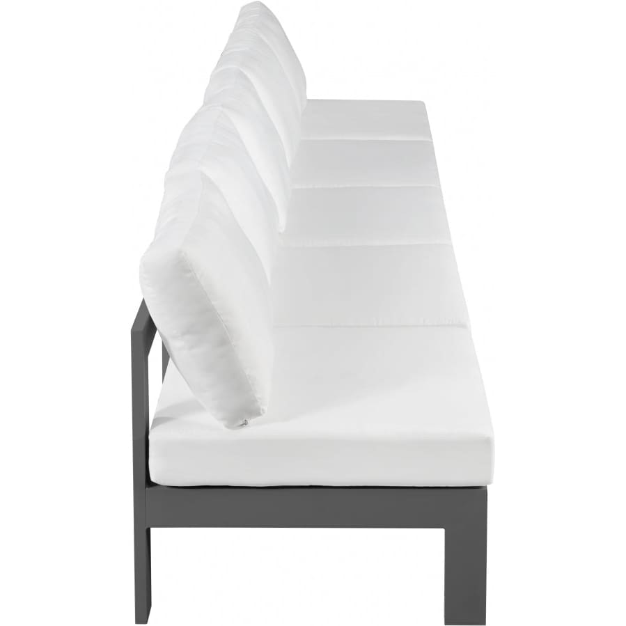 Meridian Furniture Nizuc Outdoor Patio Grey Aluminum Modular Sofa S150B - Outdoor Furniture