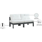 Meridian Furniture Nizuc Outdoor Patio Grey Aluminum Modular Sofa S60B - Outdoor Furniture
