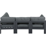 Meridian Furniture Nizuc Outdoor Patio Grey Aluminum Modular Sectional 4A - Outdoor Furniture