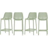 Meridian Furniture Mykonos Outdoor Patio Stools - Mint - Outdoor Furniture