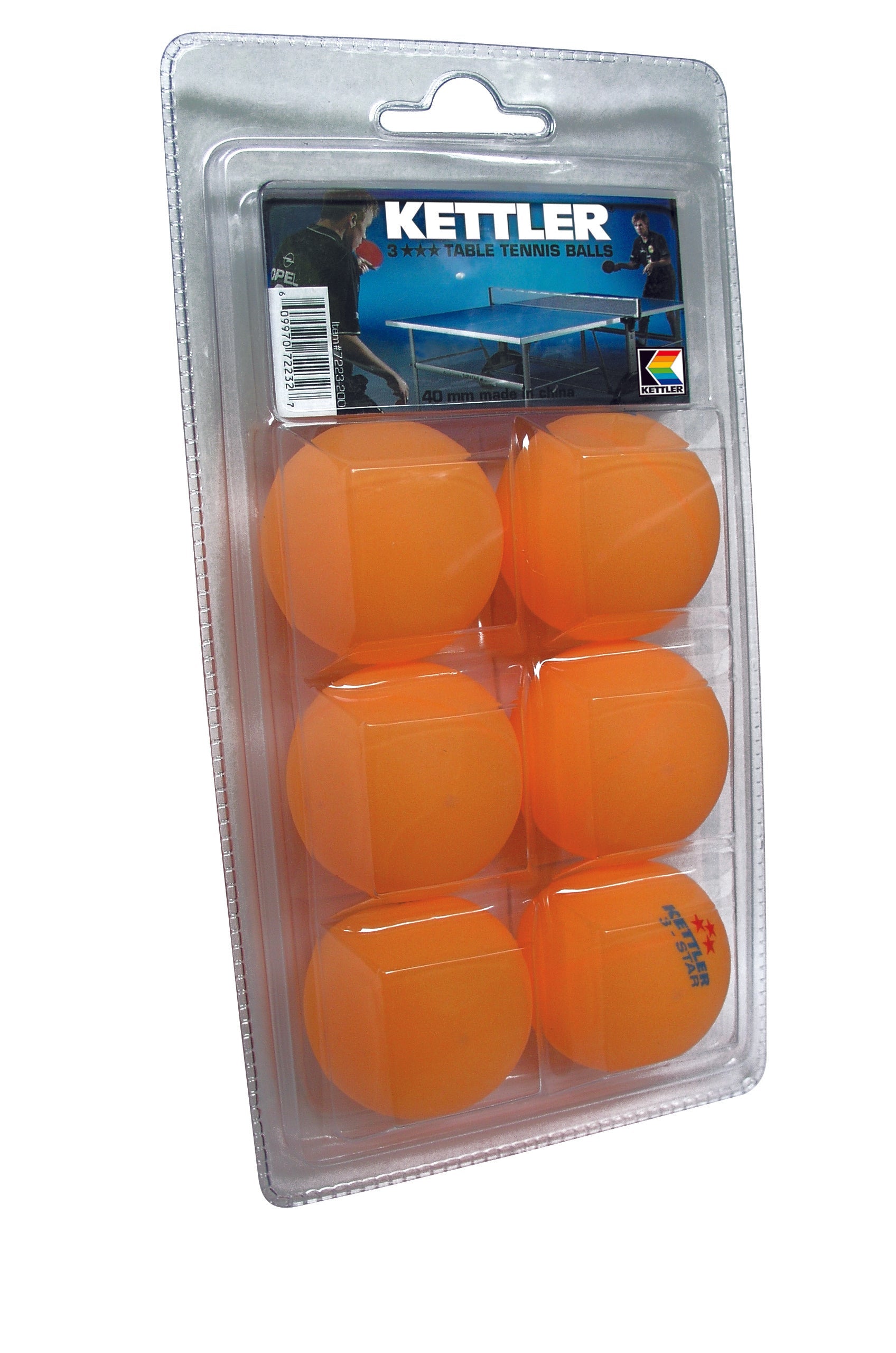 Kettler 1-Star TT Balls, 6-Pack Orange