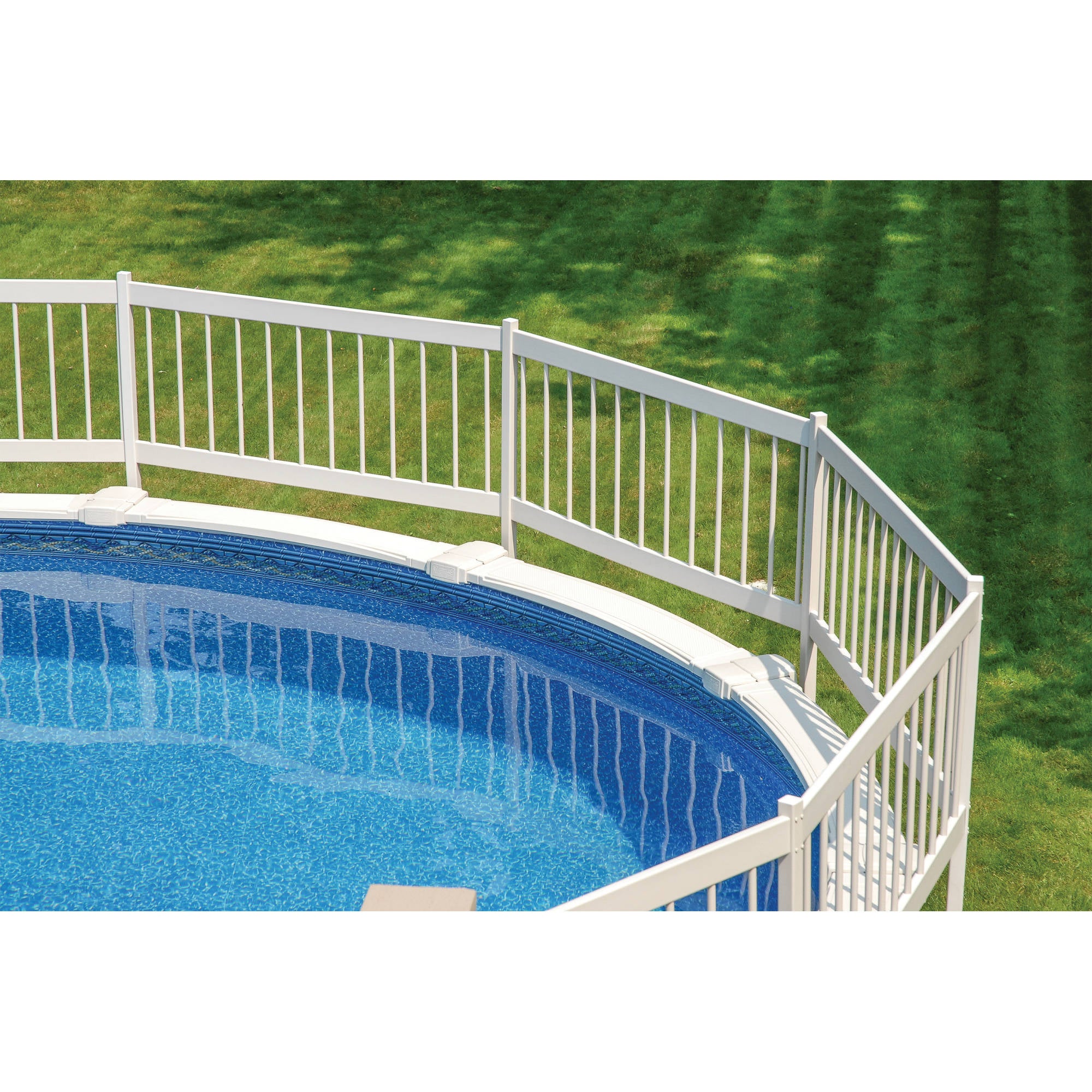 Blue Wave Above Ground Pool Fence Kit - White