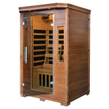 Blue Wave 2-Person Hemlock Premium Infrared Sauna w/ 6 Carbon Heaters