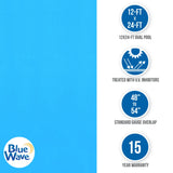Blue Wave Round Blue Standard Gauge Overlap Liner - 48/54-in Deep