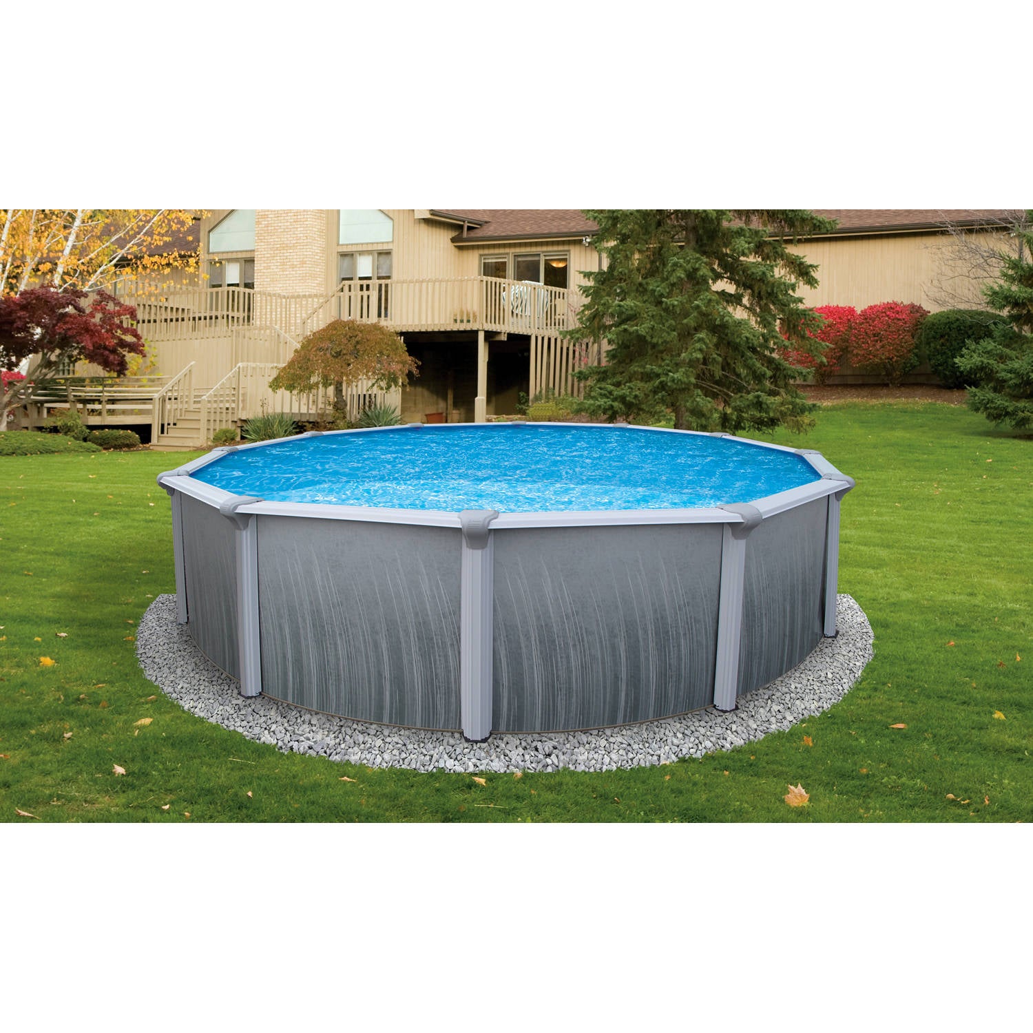Blue Wave MARTINIQUE 24' Steel Wall Above Ground Round Pool