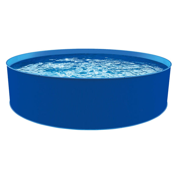 Blue Wave Cobalt Steel Wall Pool Package - 12-ft Round 36-in Deep