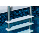 Blue Wave Stainless Steel Reverse Bend In-Pool Ladder for Above Ground Pools