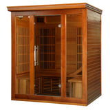 Blue Wave Cedar Elite 3-4 Person Premium Sauna w/ 9 Carbon Heaters