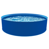 Blue Wave Cobalt Steel Wall Pool Package - 15-ft Round 48-in Deep
