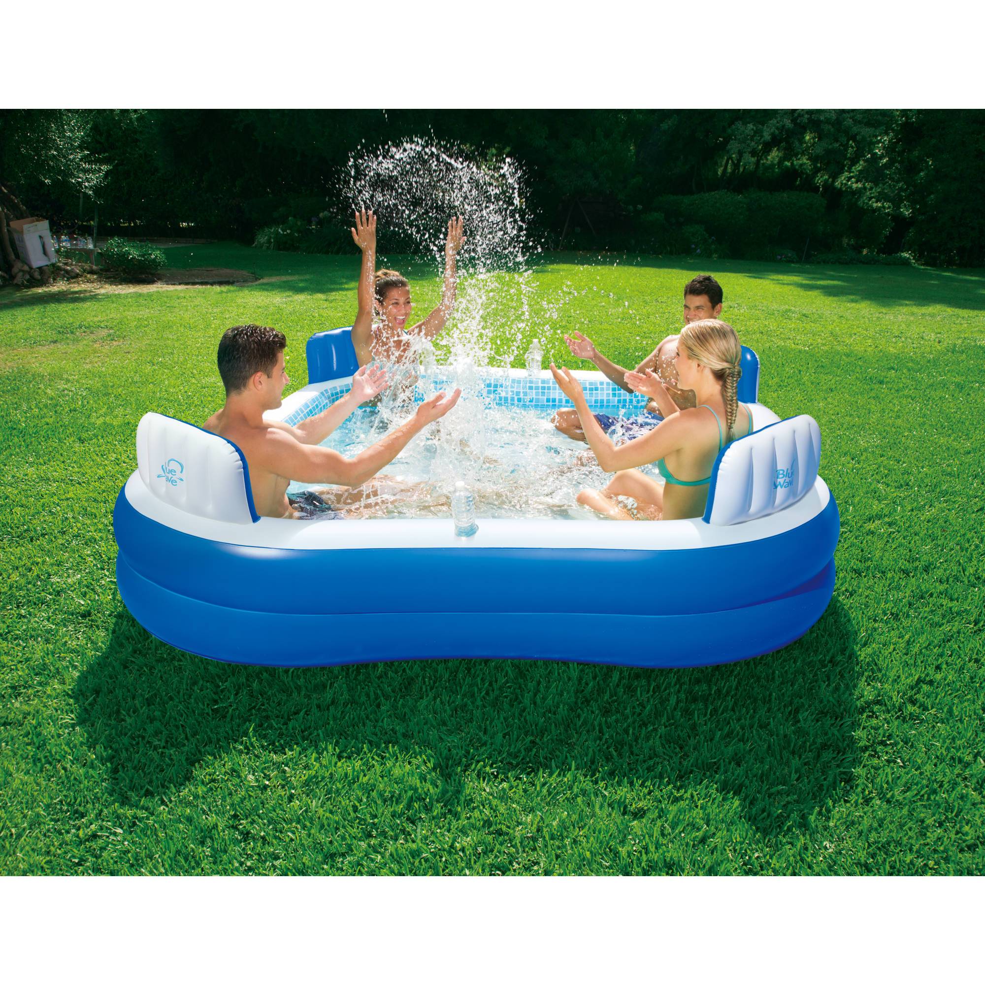 Blue Wave 88-in x 88-in x 26-in Deep Premier Family Pool w/Cover