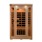 Blue Wave Sonoma 2-Person Hemlock Infrared Sauna with 6 Carbon Heaters